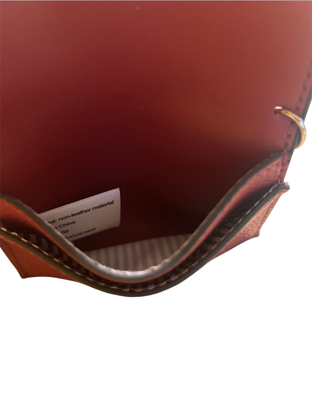 Nanette Lepore Red Pebbled Faux Leather Card Pouch with Keychain & Charms - Picture 8 of 8
